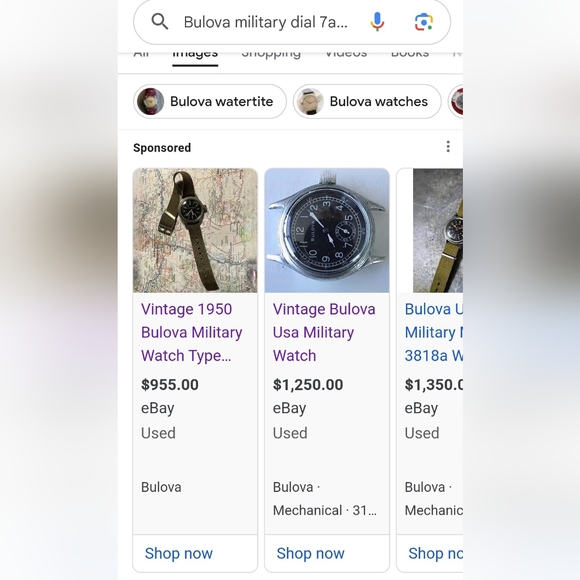 Vintage Bulova Military Dial Silver Manual Winding Watch Running Great - Picture 11 of 11